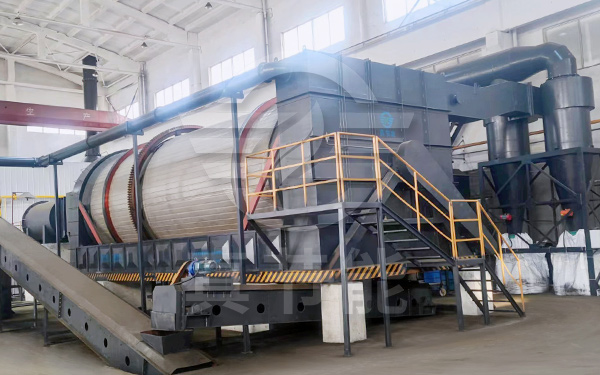 啤酒糟烘干機(jī)運行現(xiàn)場